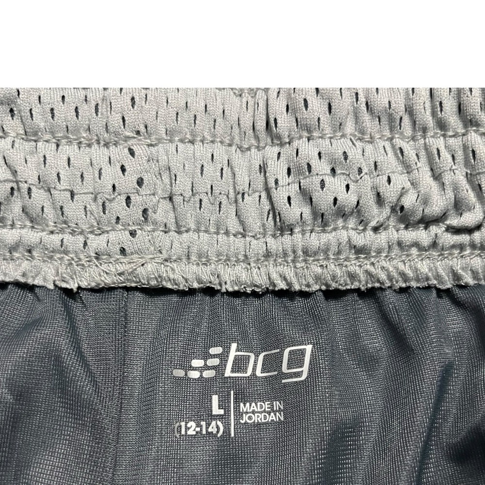 BCG Girls L (12-14) Grey Mesh Athletic Shorts - Picture 5 of 5
